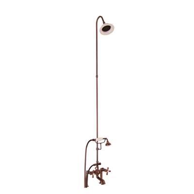 Elephant Spout, Riser, Shower head, Crs Hdl, Oil Rubd Bronze