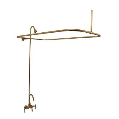 Shower Unit for Acryl Tubs, No  Showerhead,  Polished Brass