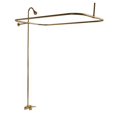 Converto Shower w/54'' Rect Rod . Fct, Riser, Polished Brass