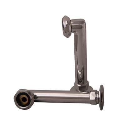 Barclay Elbows for Deck Mounting, 6'', Pair - Polished Chrome