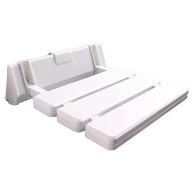 13'' Wall Mount Slatted Folding White