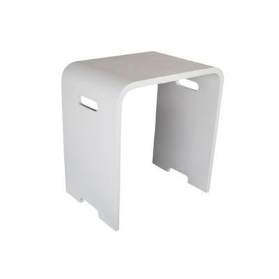 BARstone Shower Stool, White Gloss