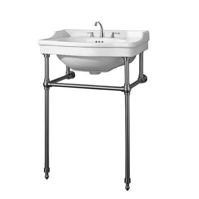 Cali 24'' Console wStand,Whit 8''Widespread, CP Stand by Barclay