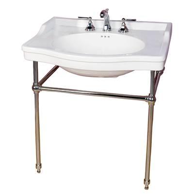 Ensal 30''Console w/Stand,Whi 1 Faucet Hole, ORB Stand