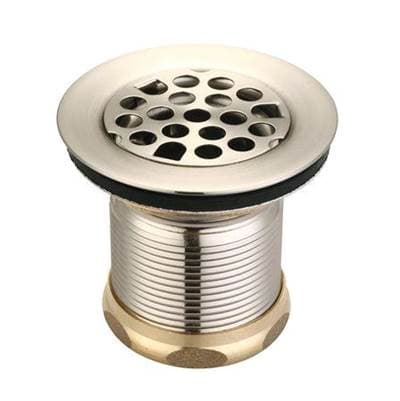 Barclay Bar Sink Drain 2'' with Steel Grid - Brushed Nickel