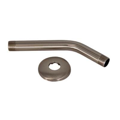 Barclay 8'' Standard Shower Arm W/ Brass Flange,xhvy 20.5MM, BN - Brushed Nickel by Barclay