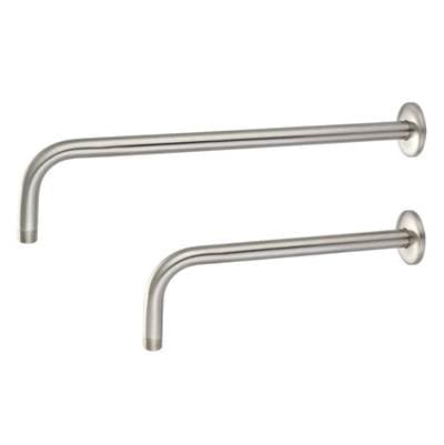 Barclay 12'' Wallmount L Type/brass Tube, Shower Arm W/flange, BN - Brushed Nickel by Barclay