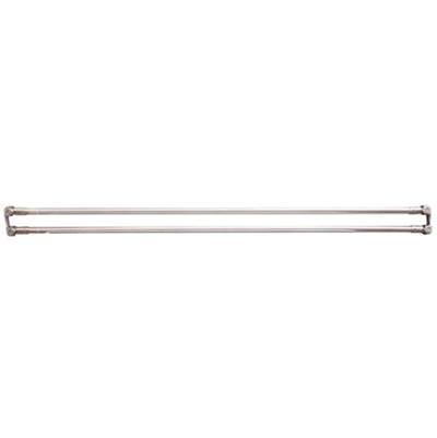 36'' Straight Double Shower Curtain Rod w/ Flanges- PB by Barclay