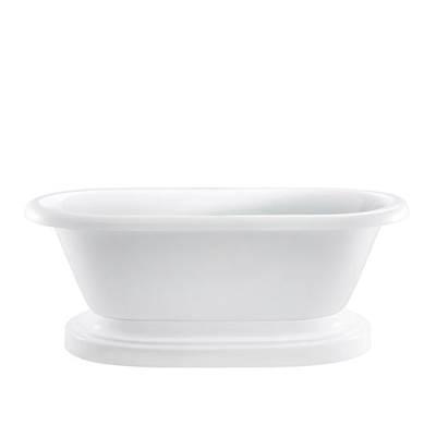 Carlotta Acrylic Dbl Roll WH w/ base, 61'', No Holes