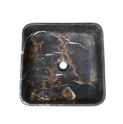 Barclay Maxton Square Sink, 15-3/4'' - Honed King Gold Marble by Barclay