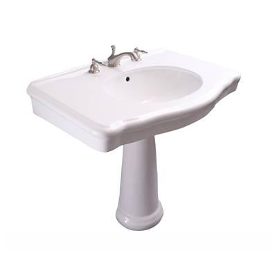 Anders Basin Only w/ 8'' WS Hole,W/ Overflow,White by Barclay