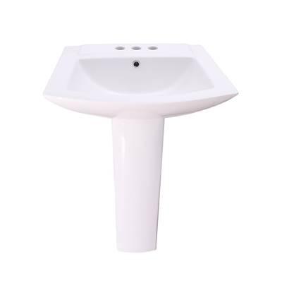 Burke  Basin Only for 6'' CC Overflow, White by Barclay