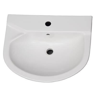 Anabel 555 Ped Lav Basin 1 Hole, White