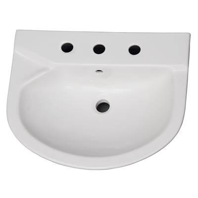 Anabel 555 Ped Lav Basin 8'' cc, White by Barclay