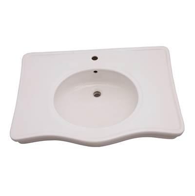 Galaxy 28'' Basin - White One Faucet Hole by Barclay