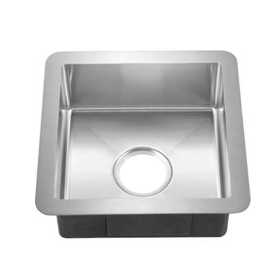 Rena 15'' GOLD SS Square Sink w/GOLD Wiregrid & Strainer by Barclay