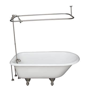 Tub Kit 55'' CI Roll Top,Filler Shower Unit,Supplies, Drain-BN by Barclay