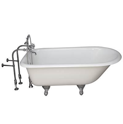 Tub Kit 55'' CI Roll Top, Filler,Supplies, Drain-Chrm by Barclay