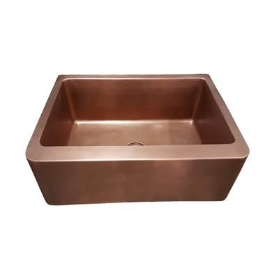 Austin 25'' Smooth Copper Apron Front Sink-SAC by Barclay