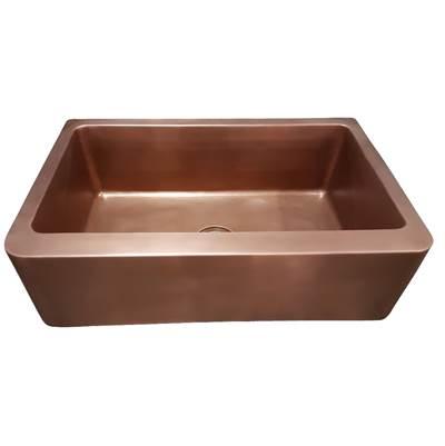 Austin 30'' Smooth Copper Apron Front Sink-SAC by Barclay