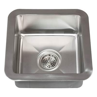 Rena 15'' SS Square Undermount Prep Sink