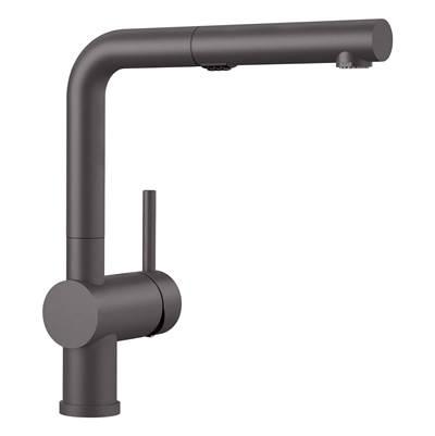 Linus Low Arc Pull-Out Dual-Spray Kitchen Faucet - Cinder