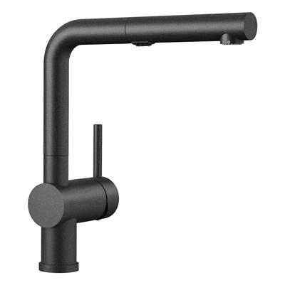 Linus Low Arc Pull-Out Dual-Spray Kitchen Faucet - Anthracite