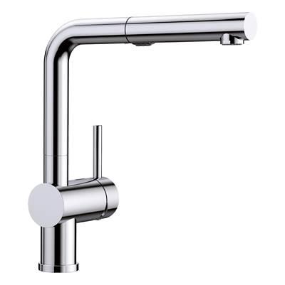 Linus Low Arc Pull-Out Dual-Spray Kitchen Faucet - Chrome by Blanco