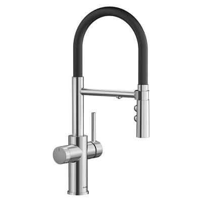 Catris Flexo Filter-Ready Semi-Pro Pull-Down Dual-Spray Kitchen Faucet - PVD Steel by Blanco