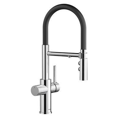Catris Flexo Filter-Ready Semi-Pro Pull-Down Dual-Spray Kitchen Faucet - Chrome by Blanco