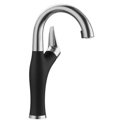 Artona Pull-Down Dual-Spray Bar Faucet - PVD Steel/Coal Black