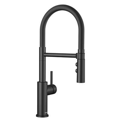 Catris Flexo Semi-Pro Pull-Down Dual-Spray Kitchen Faucet - Matte Black by Blanco
