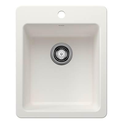 Liven SILGRANIT 17'' Dual Mount Bar Sink - White by Blanco