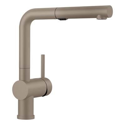 Linus Low Arc Pull-Out Dual-Spray Kitchen Faucet - Truffle