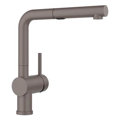 Linus Low Arc Pull-Out Dual-Spray Kitchen Faucet - Volcano Gray by Blanco