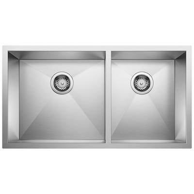Precision R10 33'' 60/40 Double Bowl Undermount Stainless Steel Kitchen Sink