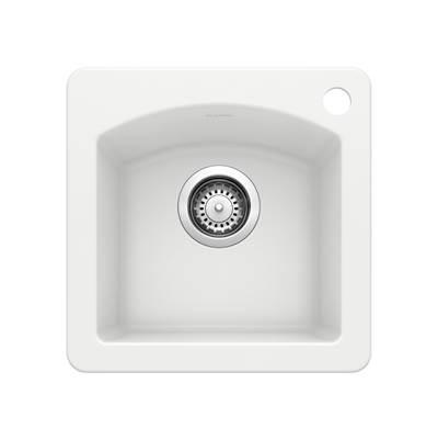 Diamond SILGRANIT 15'' Dual Mount Bar Sink - White by Blanco