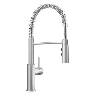 Catris Semi-Pro Pull-Down Dual-Spray Kitchen Faucet - PVD Steel by Blanco