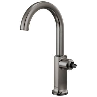 Brizo Kintsu Bar Faucet with Arc Spout - Less Handle - Brilliance Black Onyx by Brizo