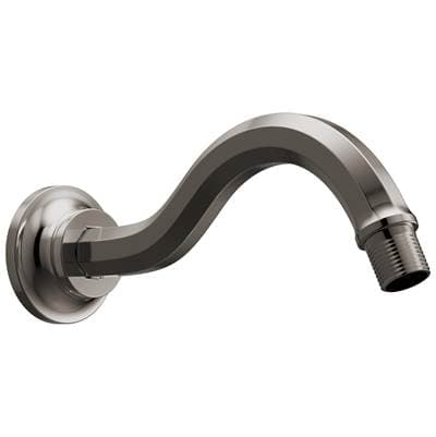 Brizo Beaucleree Shower Arm and Flange - Brilliance Black Onyx