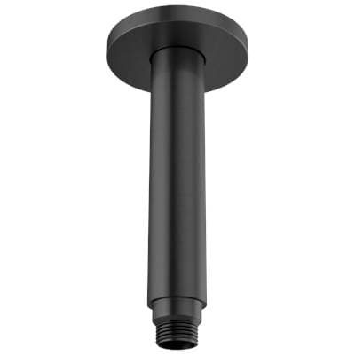 Brizo Kintsu 6'' Dual Waterway Ceiling Mount Shower Arm and Flange - Matte Black