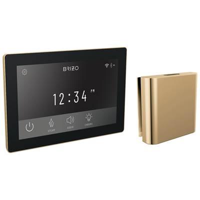 Other Digital + Square Steam Set - Lumicoat Polished Gold by Brizo