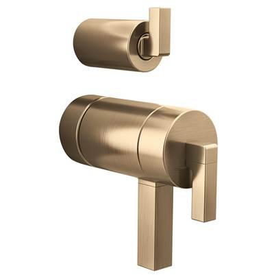 Frank Lloyd Wright TempAssure Thermostatic Valve with Integrated Diverter Trim Lever Handle Kit by Brizo
