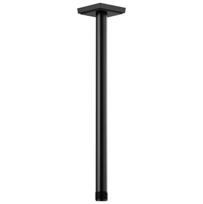 Brizo Universal Showering 14'' Ceiling Mount Shower Arm and Square Flange - Matte Black