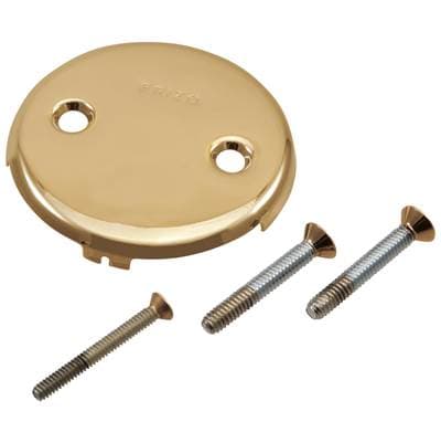Brizo Other Toe-operated Overflow Plate with Screws - Polishedgold by Brizo