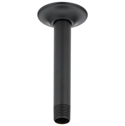 Brizo Universal Showering 6'' Ceiling Mount Shower Arm and Round Flange - Matte Black