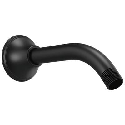 Brizo Universal Showering 7'' Classic Wall Mount Shower Arm and Flange - Matte Black