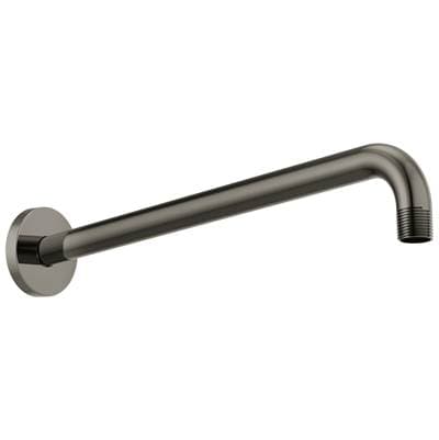 Brizo Universal Showering 16'' Linear Round Wall Mount Shower Arm and Flange - Brilliance Black Onyx by Brizo