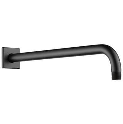 Brizo Universal Showering 16'' Linear Square Wall Mount Shower Arm and Flange - Matte Black