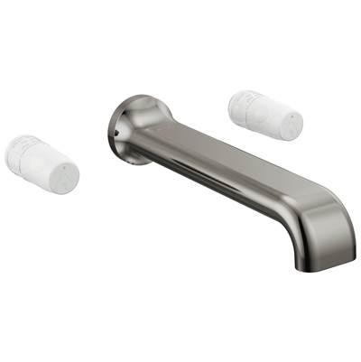 AllariaE Two-Handle Wall Mount Tub Filler - Less Handles